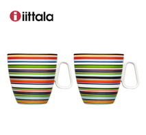 〔イッタラ〕オリゴ マグカップ（ハンドル付） オレンジ ペア