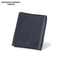 〔キャサリン ハムネット ロンドン〕 中ベラ札入れ ネイビー