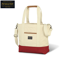 〔ペンドルトン〕2WAYキャンバストート　レッド