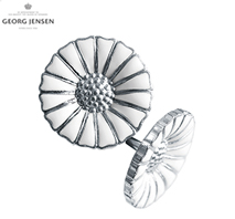 〔ジョージ ジェンセン〕DAISY ピアス　シルバー/ホワイトエナメル