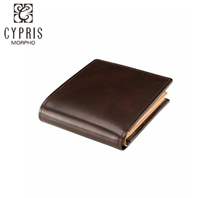 〔キプリス〕中ベロ付き札入れ ダークブラウン