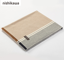 〔西川〕イトリエひざ掛け（カシミヤ混）