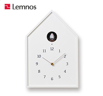 〔レムノス〕バードハウス クロック ホワイト