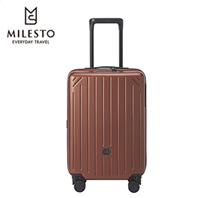〔MILESTO〕拡張式キャリー キャビンサイズ サイドストッパー コッパー