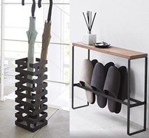 天板付きスリッパラック+かさたて