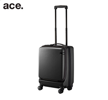 〔エース〕コーナーストーン2Z エキスパンド機能付スーツケース ガンメタリック(06863-09)