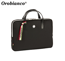 〔オロビアンコ〕ブリーフバッグ　ブラック（91314-01）