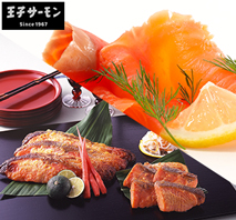 〔王子サーモン〕スモークサーモン・切身・海の幸詰合せ