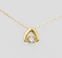 K18　ダイヤ　プチネックレス（514247）