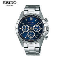 〔セイコー〕クロノグラフウォッチ ネイビー(SBTR011)
