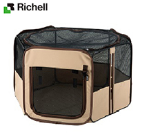 〔リッチェル〕たためるペットサークル