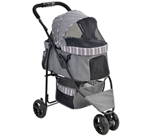 〔わんわんカート〕スマートハンディ Safety ストライプグレー