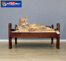 〔ドギーマンハヤシ〕ウッディースタイル くつろぎキャットベッド