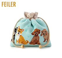 〔フェイラー〕マイキュートパピー 巾着(母の日用）