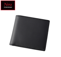 〔ノイインテレッセ〕二つ折財布 ブラック