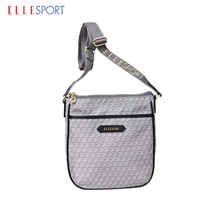 〔エルスポーツ〕タテ型スマートショルダーバッグ はっ水 グレー（メーカー希望小売価格12,100円/税込）