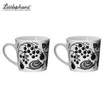 〔リトルファント〕Wild at heart マグカップ 同色ペアセット（ブラック×2）