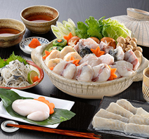 とらふくちり鍋 白子付き