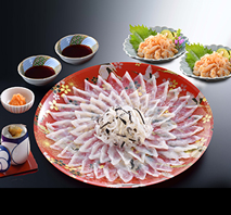 とらふく刺身・塩辛セット