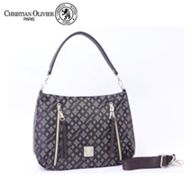 〔クリスチャン オリビエ〕2Wayショルダーバッグ チョコ（メーカー希望小売価格14,630円/税込）