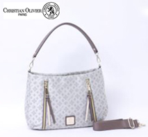 〔クリスチャン オリビエ〕2Wayショルダーバッグ グレージュ（メーカー希望小売価格14,630円/税込）