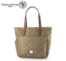 〔クリスチャン オリビエ〕縦型トートバッグ モカ（メーカー希望小売価格14,630円/税込）