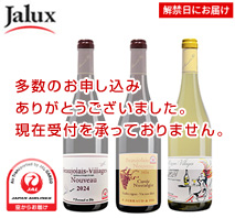 〔JALUX〕ボジョレー・ヌーヴォー ボジョレー&マコネ ヴィラージュ&キュヴェ・ノスタルジー 3本飲み比べ 2024