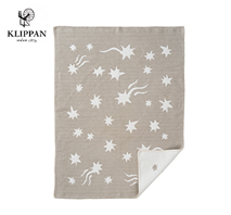 〔クリッパンby Camilla Lundsten〕SHOOTING STAR ライトコットンブランケット ミニ ペールグレー