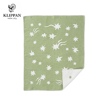 〔クリッパンby Camilla Lundsten〕SHOOTING STAR ライトコットンブランケット ミニ セージグリーン