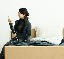 LALACA GRG heated blanket sleep フォレストグリーン