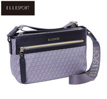 〔エルスポーツ〕お財布ショルダーバッグ 軽量 はっ水 グレー（メーカー希望小売価格14,300円）