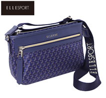 〔エルスポーツ〕お財布ショルダーバッグ 軽量 はっ水 ネイビー（メーカー希望小売価格14,300円）