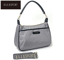 〔エルスポーツ〕2WAYショルダーバッグ 軽量 はっ水 グレー（メーカー希望小売価格14,300円）