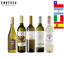 〔エノテカ〕春の食材に合う！白ワイン5本セット