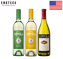 〔エノテカ〕エレガントなカルフォルニア白ワイン　コッポラ3本セット