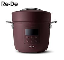〔Re・De〕Re・De Pot 電気圧力鍋2L レッド