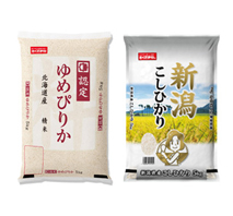 〔米匠庵〕北海道産ゆめぴりか5kg＋新潟県産こしひかり5kg