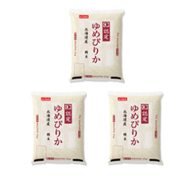 〔米匠庵〕北海道産ゆめぴりか2kg×3