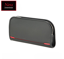 〔ノイインテレッセ〕クラッチバッグ ブラック×レッド