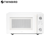 〔ツインバード〕フラット電子レンジ（20L）