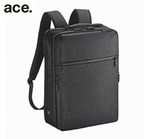 〔エース〕ace.GENEガジェタブルヘザー2　エキスパンドリュック　68294-01