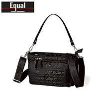 〔ジュンコ コシノ イコール〕2WAYお財布ショルダー ブラック