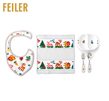 〔フェイラー〕ティップトップ離乳食4点セット シルバーグレー