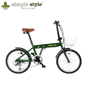 〔シンプルスタイル〕20型折り畳み自転車 M206BS