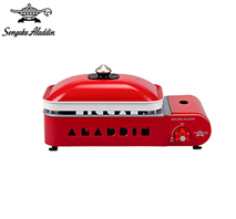 〔センゴクアラジン〕ポータブルガスホットプレート　プチパン　レッド