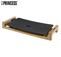 〔プリンセス〕テーブルグリルストーン　ブラック