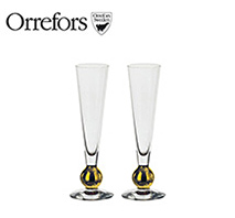 〔オレフォス〕ノーベル　シャンパングラス　2客セット