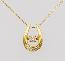 K18 ダイヤ　プチネックレス（514254）