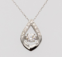 Pt ダイヤ　ツユプチネックレス