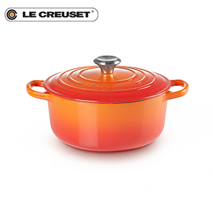 〔ル・クルーゼ〕シグニチャー ココット・ロンド 22cm オレンジ